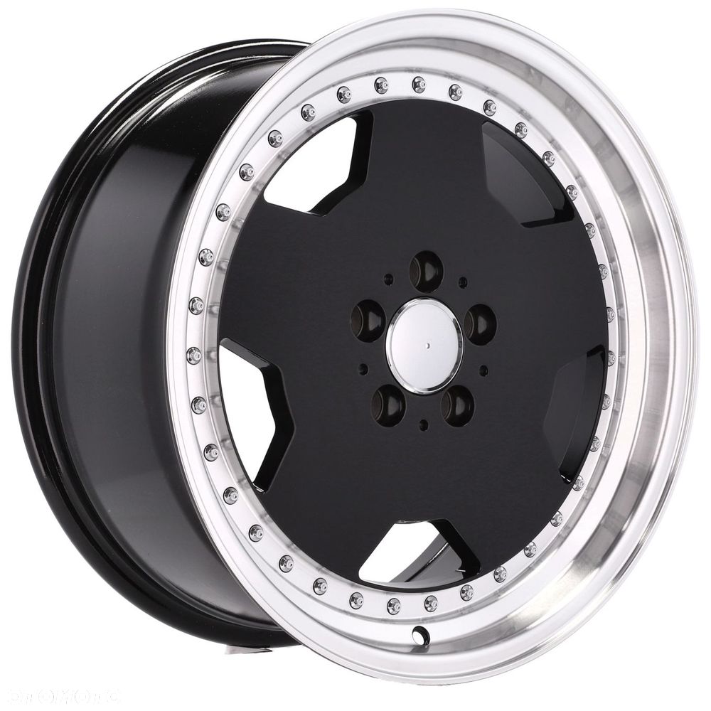 4x Felgi 17 m.in. do MERCEDES W124 W126 SEC SEL 190 W201 W202 W140 Rant Czarne - B5852 (BY1781) - 8