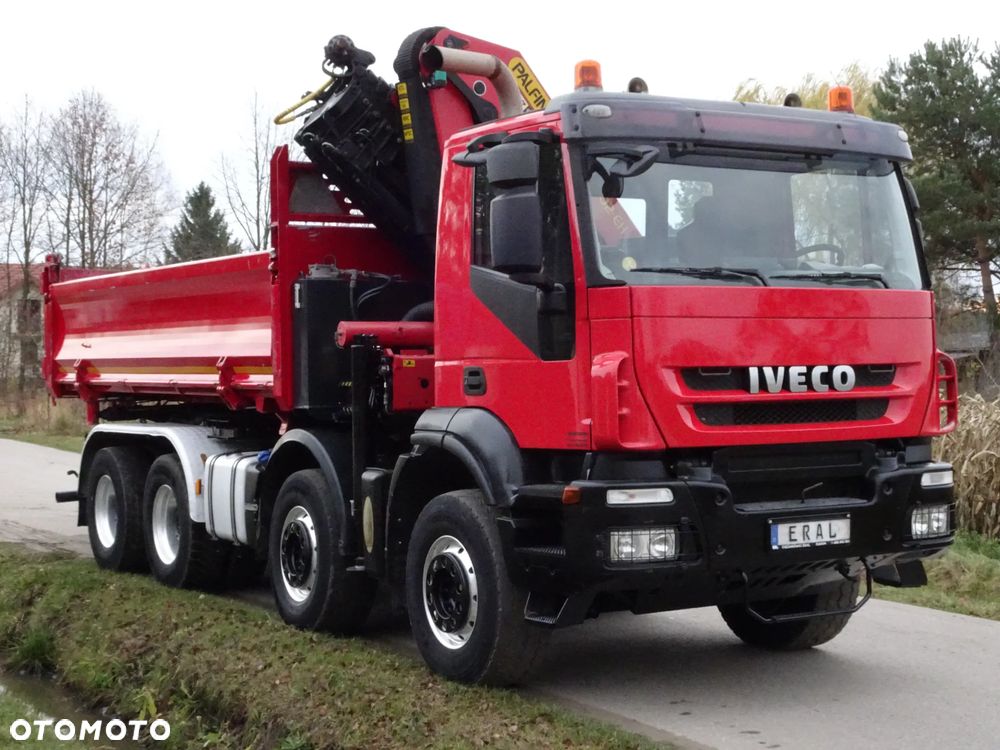 Iveco Trakker 500 Wywrotka 8x4 Kipper Hydroburta  HDS Palfinger PK 26002 EH Pojazd Specjalny - 8