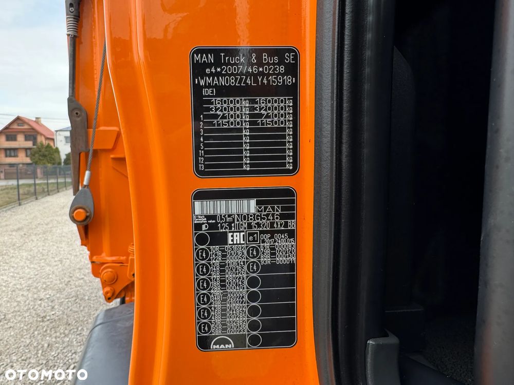 MAN TGM 15.320, DMC 16 000 KG, WYWROTKA - MEILLER KIPPER, - 40