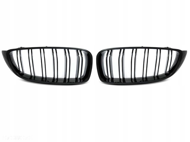 Atrapa Grill Nerki Kratki kpl Tuning Black Glossy M4 look Bmw 4 f32 f33 f36 - 1