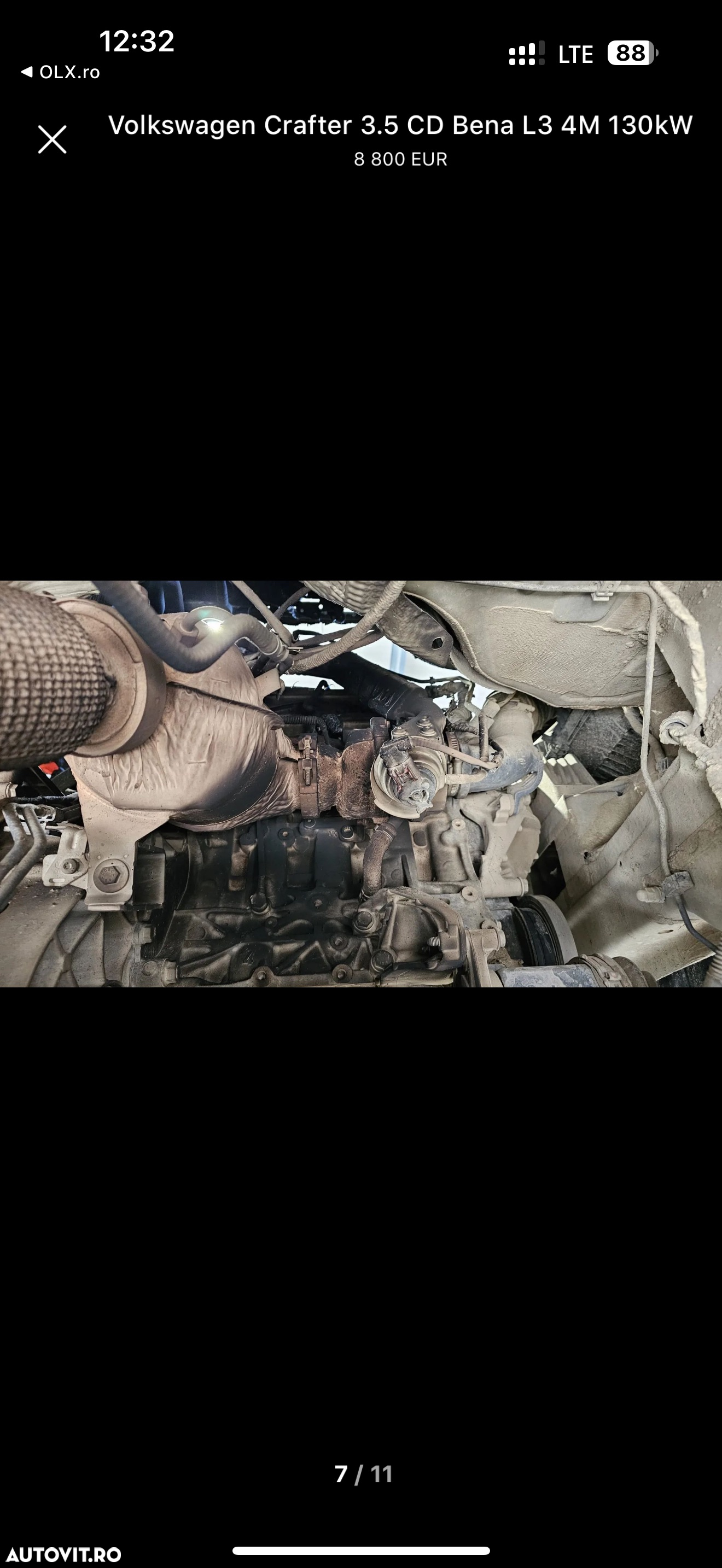 Volkswagen Crafter VW 35 XL an 2020 L3H2 H2L3 2.0 TDI 140 cai Euro 6 Duba mediu lung Autoutilitara Unic Proprietar de noua Km reali istoric reprezentanța carvertical scos fără rugina arata perfect - 11