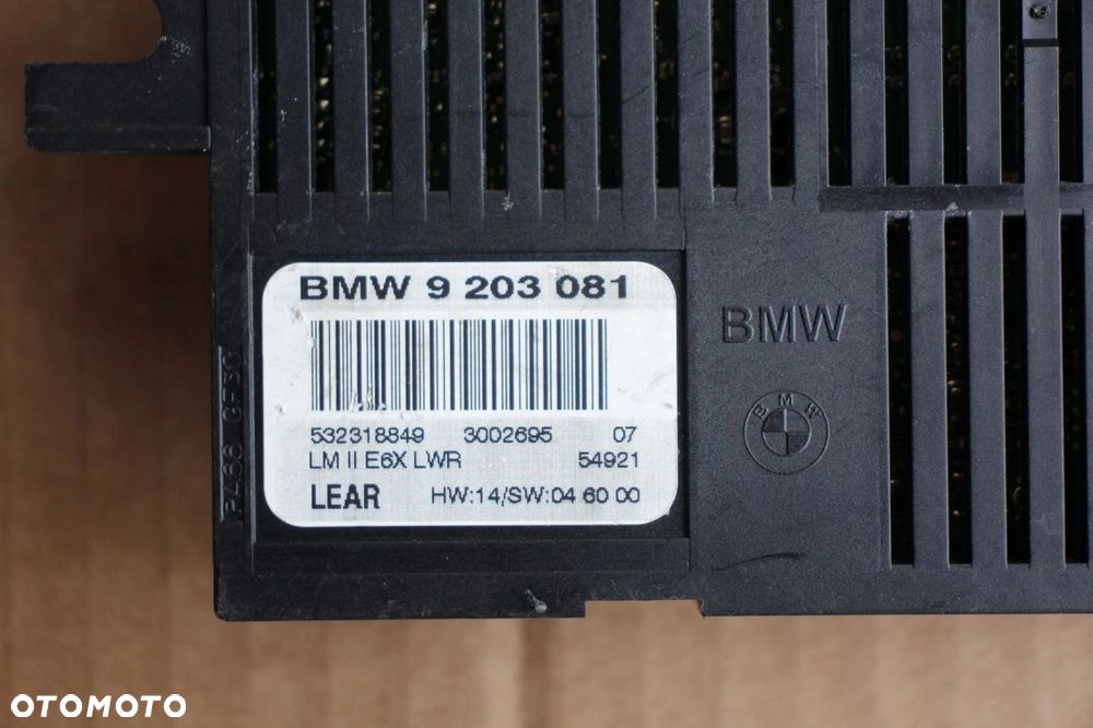 Moduł sterownik świateł BMW 5 e60 e61 9203081 - 3