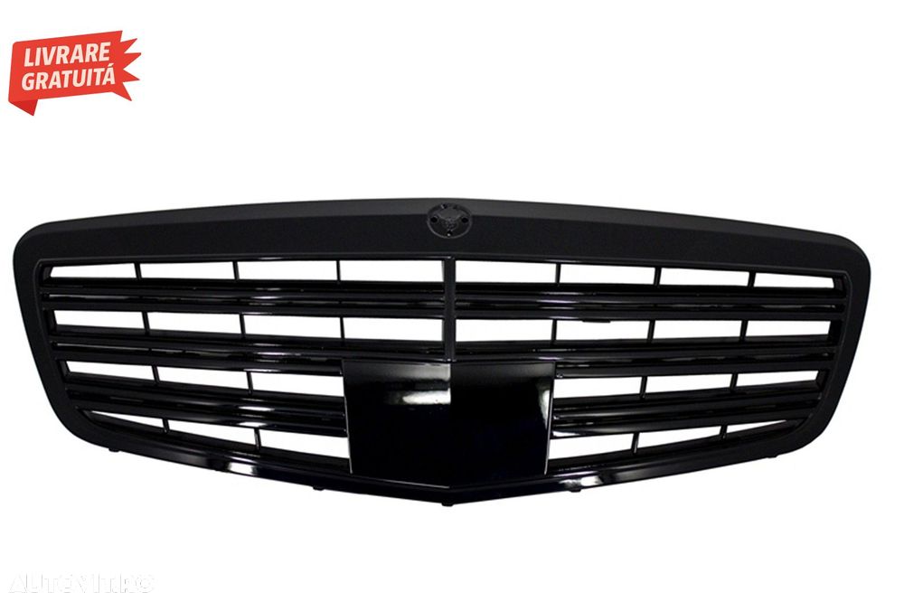 Pachet Exterior Complet Mercedes S-Class W221 (2005-2011) cu Grila Negru Lucios si- livrare gratuita - 7
