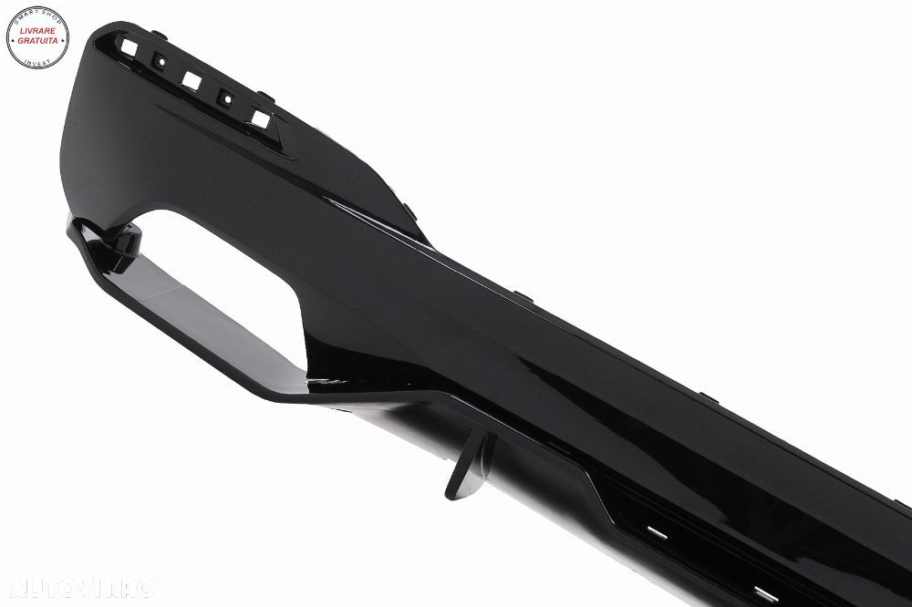 Difuzor Bara Spate BMW Seria 5 G30 G31 (2017-2019) M5 Design Negru Lucios- livrare gratuita - 2