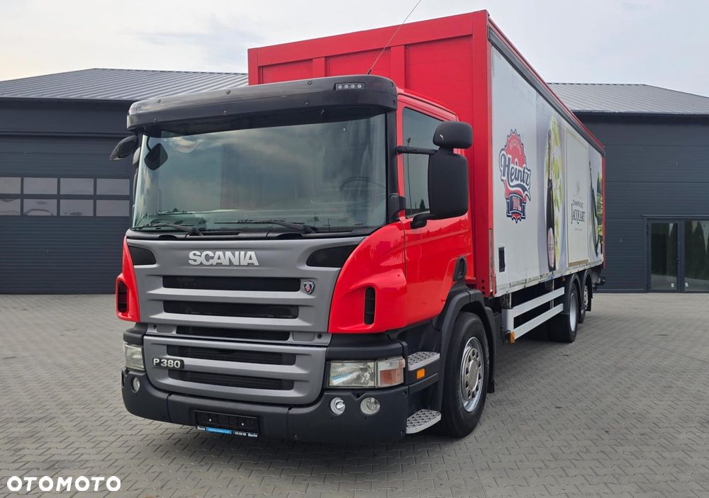 Scania P380 6x2 Euro 5 bez EGR! full air napojówka kurierka 20 palet otwierane boki rama do zabudowy! - 14