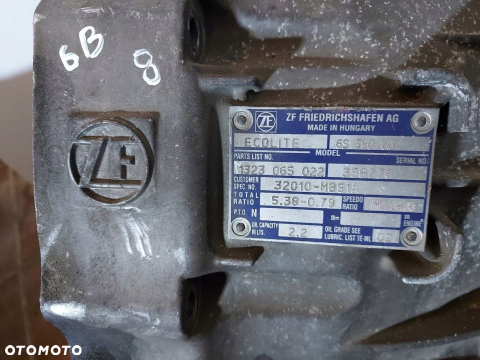 Skrzynia biegów, 6 biegów, 2,5L, Maxity Cabstar - 2