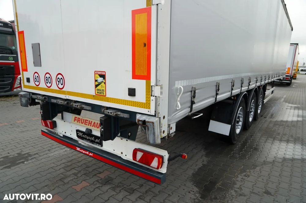 Fruehauf / CORTINĂ / STANDARD / LIFT 2.000 kg / BALCĂ PODEA PUTERNICĂ / AXE SAF - 13