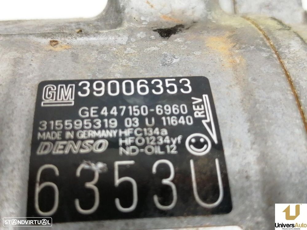 COMPRESSOR AR CONDICIONADO OPEL CORSA E 2017 -39006353 - 4