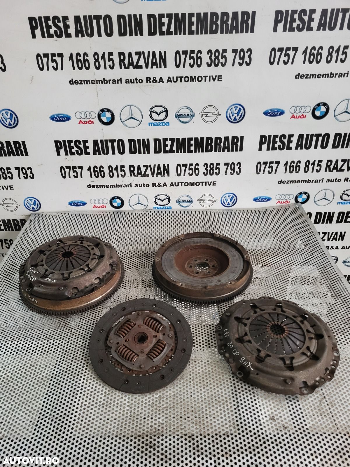 Kit Ambreiaj Volanta Masa Simpla Disc Placa Ford Focus 2 C Max Citroen Peugeot 1.6 Tdci Hdi An 2004-2005-2006-2007-2008-2009 5+1 Trepte 90 Cai - 1