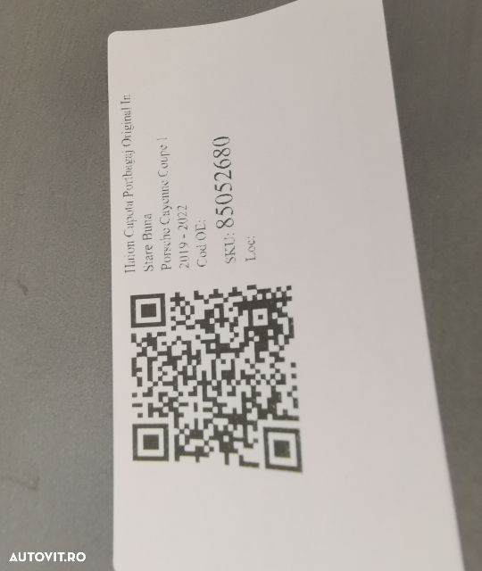 Haion Capota Portbagaj Original In Stare Buna Porsche  Cayenne Coupe - 7