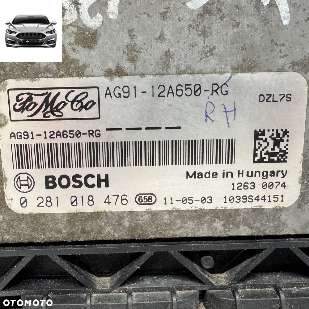 STEROWNIK SILNIKA 2.2 TDCI EURO 5 FORD MONDEO MK5 LIFT AG91-12A650-RG - 2