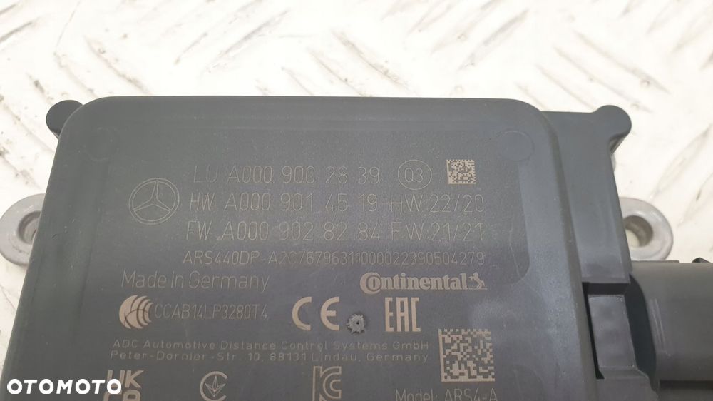 mercedes w118 w177 radar distronic a0009002839 - 7