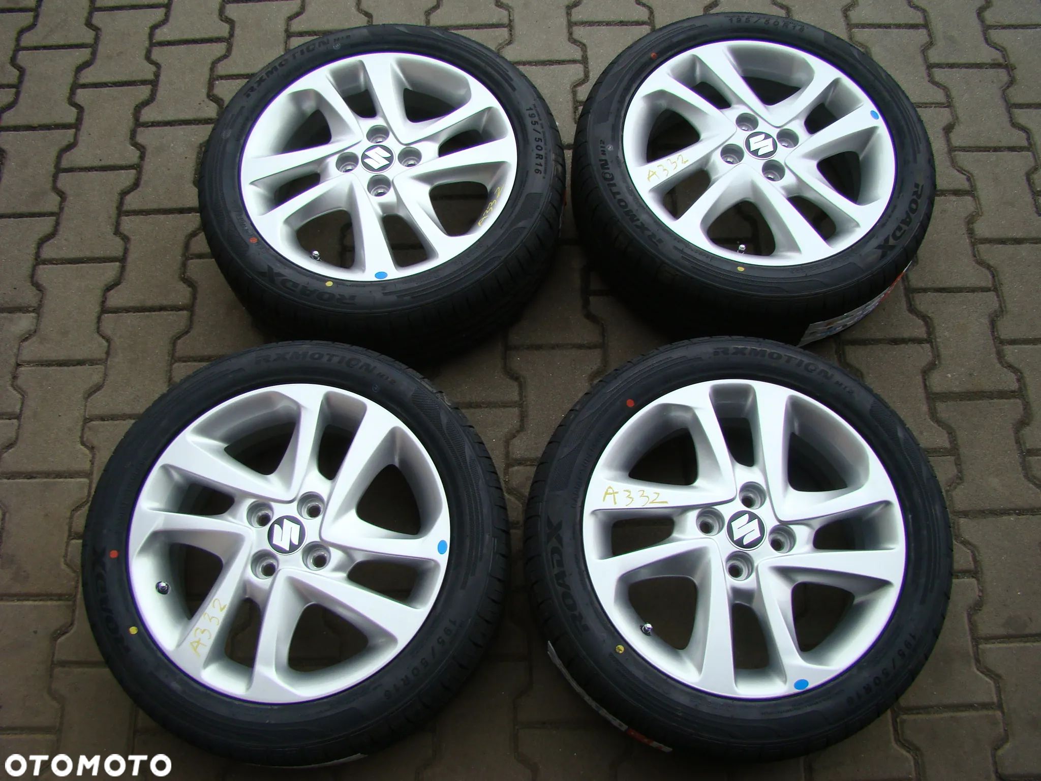 a332 4x100 Suzuki Swift Baleno 6jx16 opony lato niemontowane 195/50 - 1