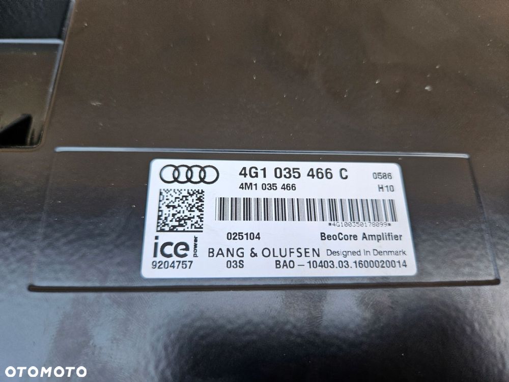 audi rs7 s7 a7 rs6 s6 a6 c7 4g bang&olufsen wzmacniacz 4g1035466c - 4