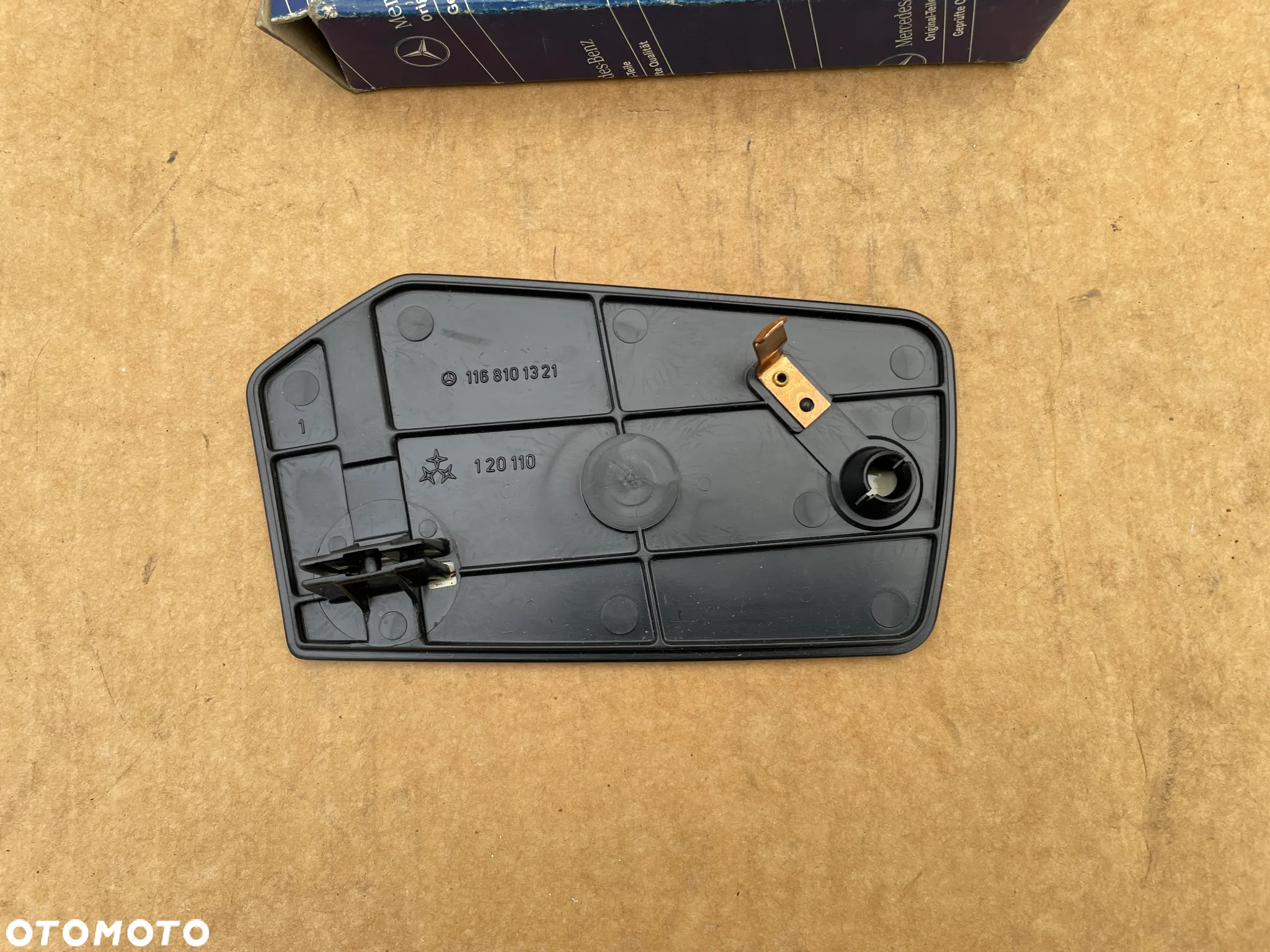 MERCEDES W116 NOWY ORYGINALNY LEWY WKŁAD LUSTERKA SZKŁO 1168101321 A1168101321 NOWE ORYGINALNE - 5