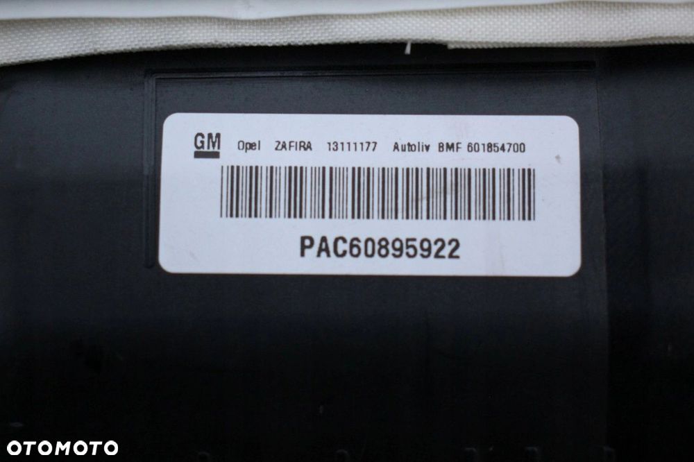 Poduszka powietrzna pasażera AIRBAG OPEL ZAFIRA B 13111177 - 3