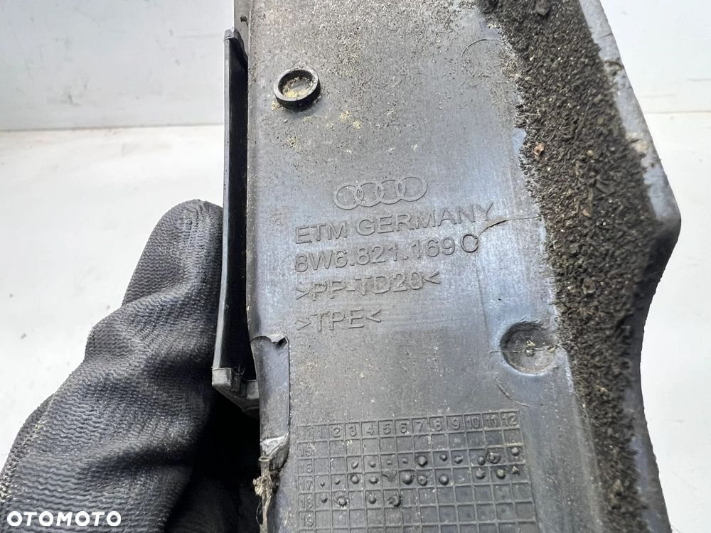 WYGŁUSZENIE BŁOTNIKA LEWE AUDI A5 8W SPORTBACK 8W6821169C - 10