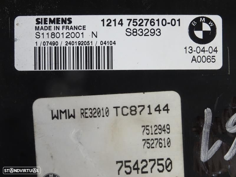 Centralina De Motor Mini Mini (R50, R53)  S118012001n / 7527610 / S832 - 2