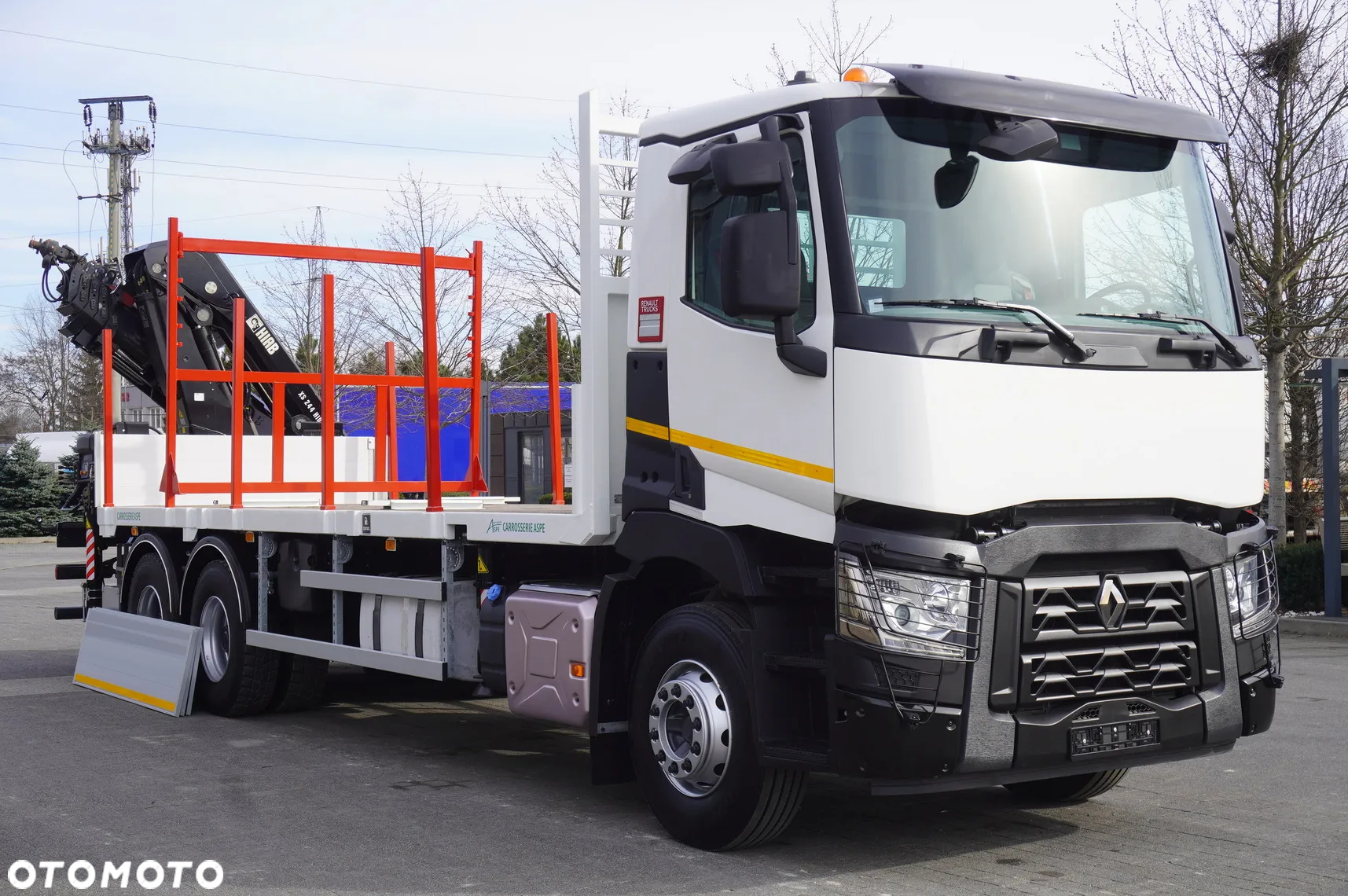 Renault C430 / Dźwig HIAB 244 EP-5 HIDUO 8400 kg 15 m / Platforma z kłonicami - 9