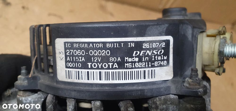 Alternator prądnica Toyota Aygo I 1.0 27060-0Q020 - 6