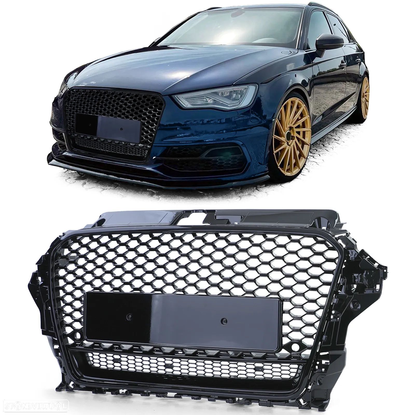 Grelha Audi A3 8V (2012 a 2015) Look RS3 - 1