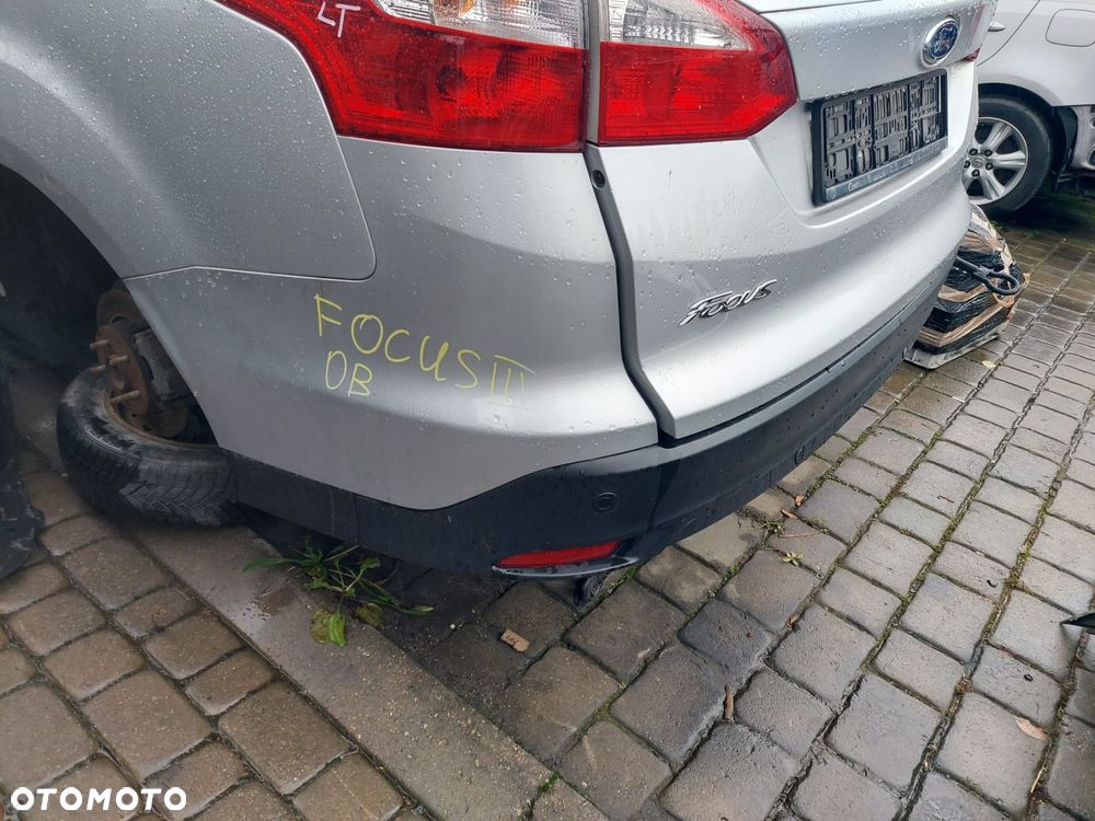 ZDERZAK TYLNY FOCUS III MK3 KOMBI 0B OB  SREBRNY FORD 2010-2014 - 2