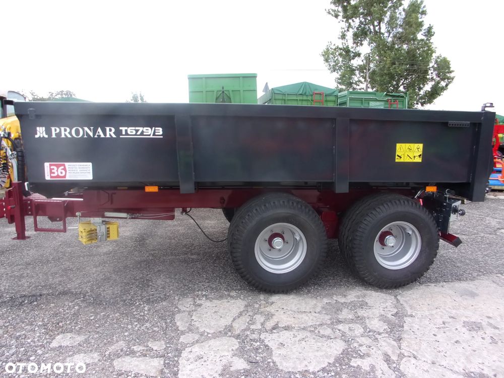 Pronar Przyczepa budowlana-skorupowa PRONAR T-679/2-12t, T679/3-10t, T679/4M-8,5t, T679/4MN-8,5t- Ursus T-041 - ładowność 7-ton, Kellfri 23-D60 - 6-ton, Kellfri 23-D90 - 9-ton - 8