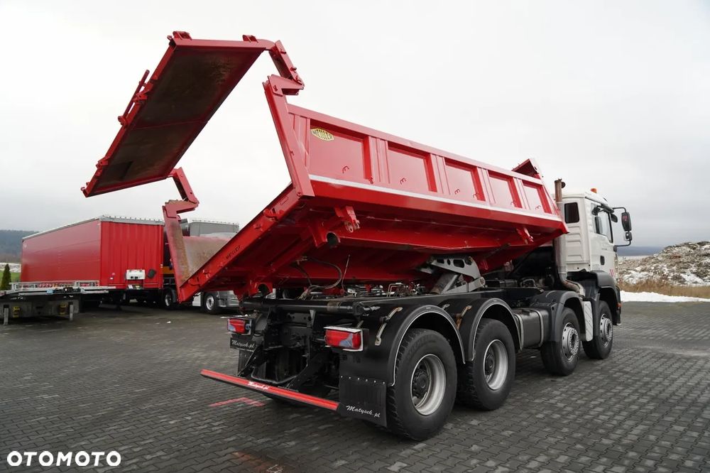 MAN TGA 35.400 / 8X4 / WYWROTKA 2 STR. / HYDROBURTA / HYDROKLAPA / MANUAL / MEILLER KIPPER - 9