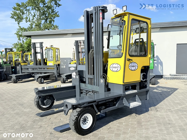 Combilift C5000XL / GAS / TRIPLEX 6000MM / WOLNY SKOK / POZYCJONER WIDEŁ / OGRZEWANIE / WYSUWNE WIDŁY 1200/2000MM / PEŁNA OGRZEWANA KABINA / STAN IDEALNY / Szeroka oferta wózków czterokierunkowych i bocznych, dopasowanych do różnorodnych potrzeb i zastosowań