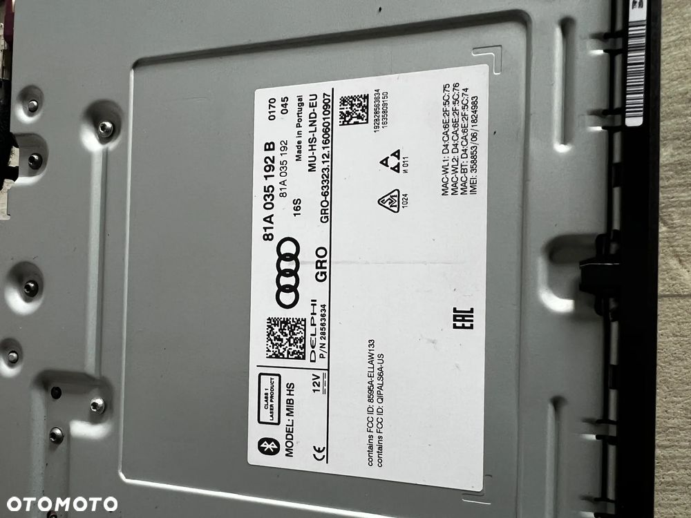 CZYTNIK 2X KART SD SIM NAVI NAWIGACJI MMI MULTIMEDIA AUDI A3 8V 81A035192B - 3