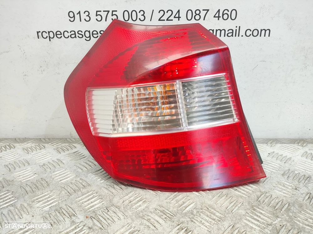 Farolins traseiros trás direito esquerdo originais BMW Serie 1 E81 E87 Pré LCI de 2004 a 2007 - 5