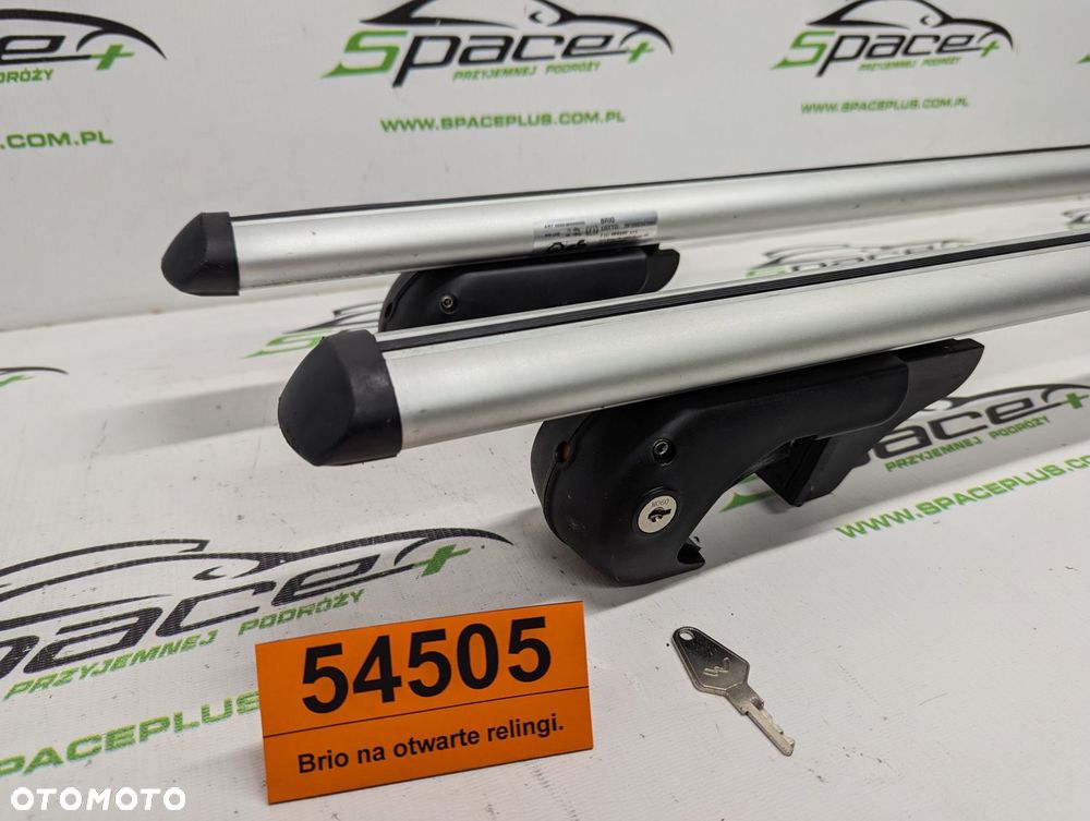 Bagażnik dachowy bazowy belki poprzeczki Brio na otwarte relingi. - 2