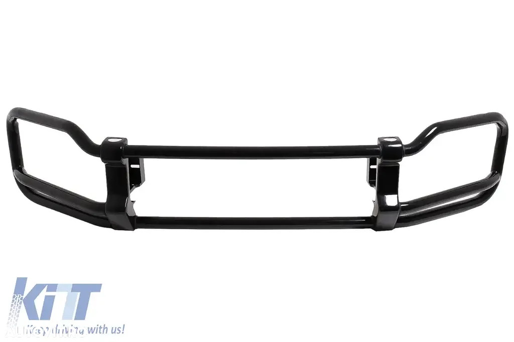 BullBar Bare Protectie compatibil cu Mercedes G-Class Facelift W463 W464 G63 (2018-) Negru Lucios - 2