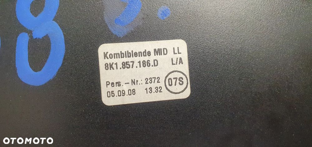 Ramka wyświetlacza MMI dekor Audi A4 B8 8K1857186D - 6