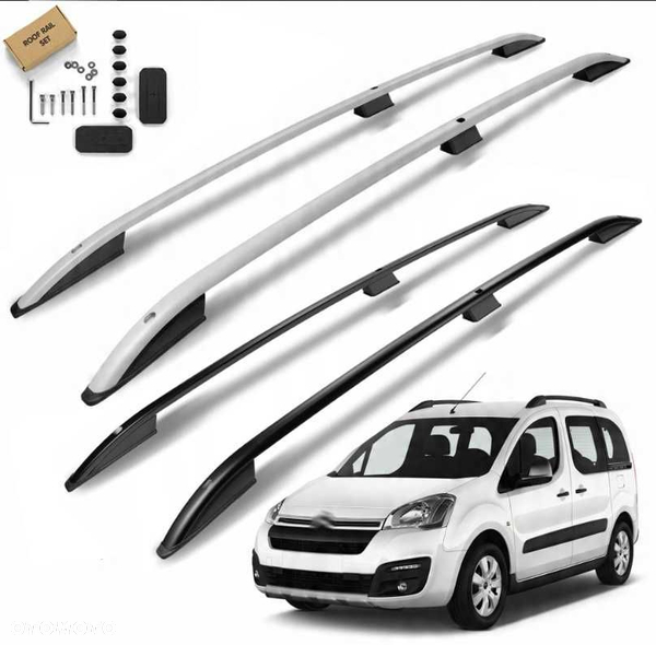 Relingi dachowe bagażnik PEUGEOT PARTNER CITROEN BERLINGO II 08-2018r.