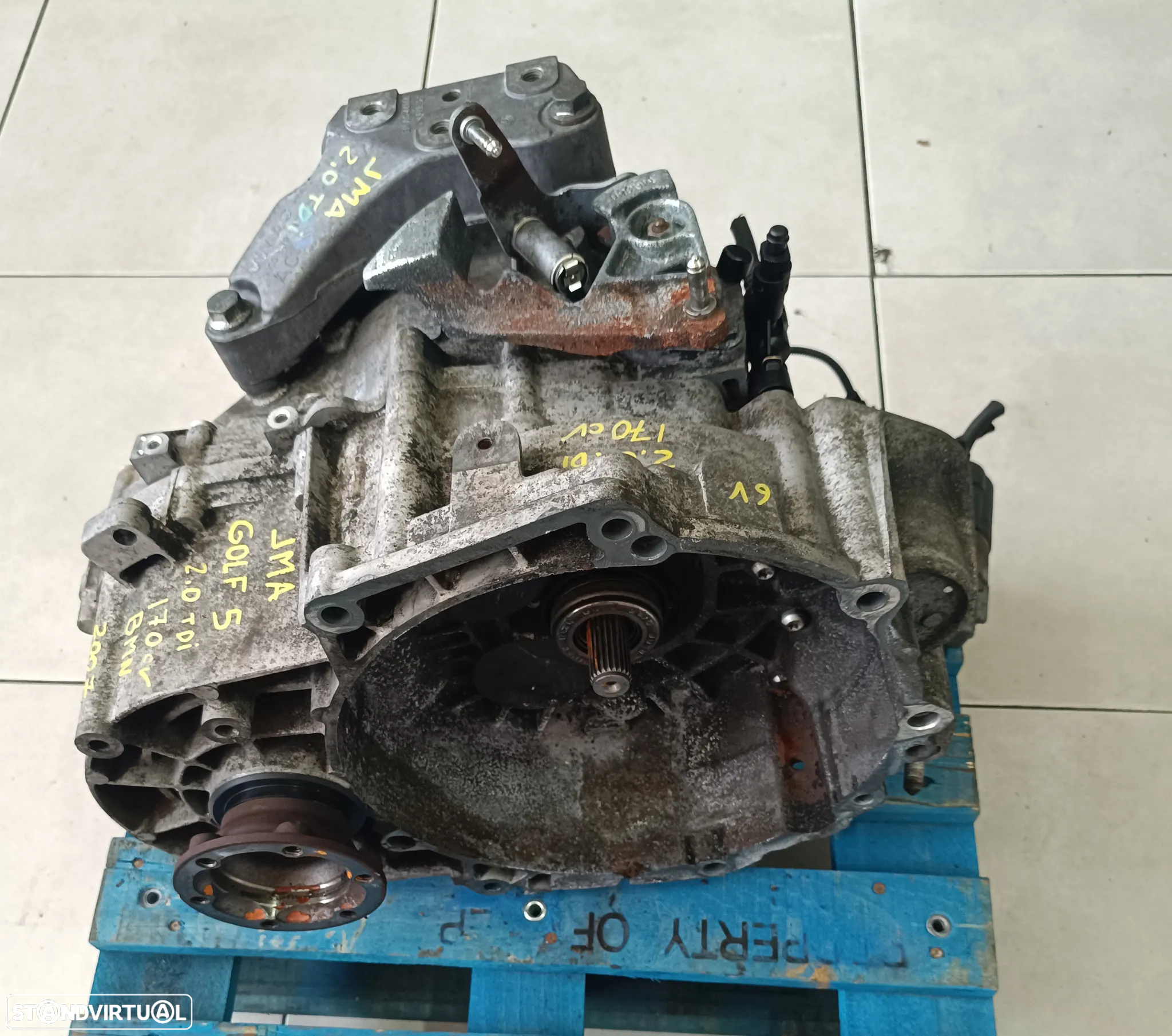 motor Golf V 2.0tdi 170cv BMN- seat leon FR - caixa velocidades 6v ref: JMA - 10