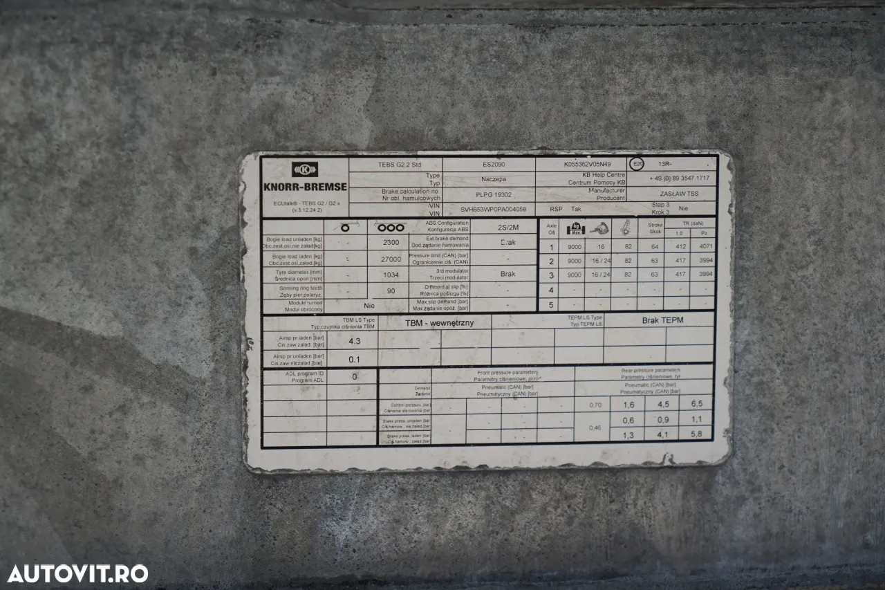 Zaslaw D-653A / BASCUNĂ ALUMINIU / 47 m³ / ANUL 2024 / UȘĂ BATANTĂ / AXE RIDICATIVE / AXE SAF - 19