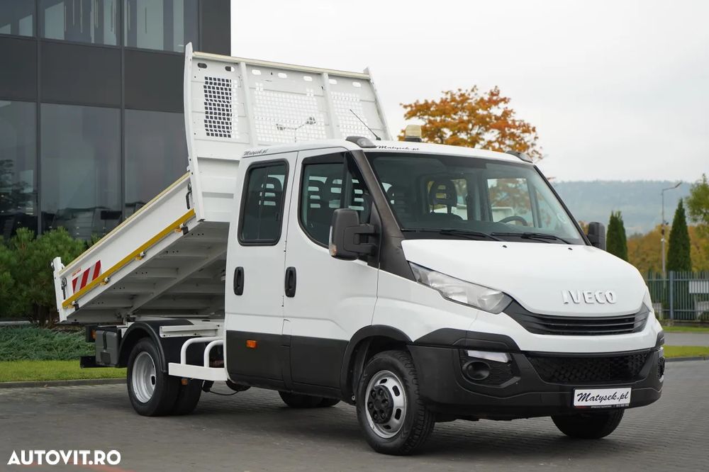 Iveco DAILY 35-140 / BASCULATOR / CU TRACȚIE MÂNĂ / DOUĂ TRACȚII / MANUAL / 6 LOCURI / - 3