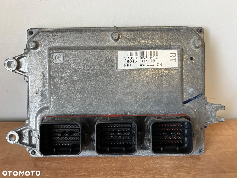 Komputer sterownik  silnika ECU Honda Jazz III 37820-RB2-G12 - 1