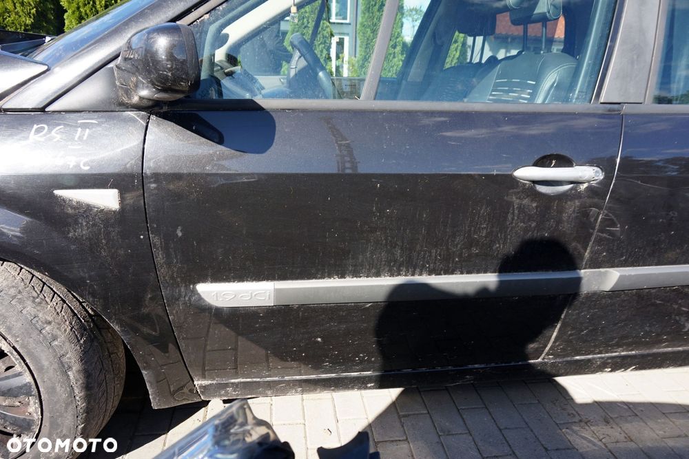 DRZWI PRZEDNIE LEWE SCENIC II PH2 LIFT NV676  CZARNY RENAULT 2006-2009 - 3