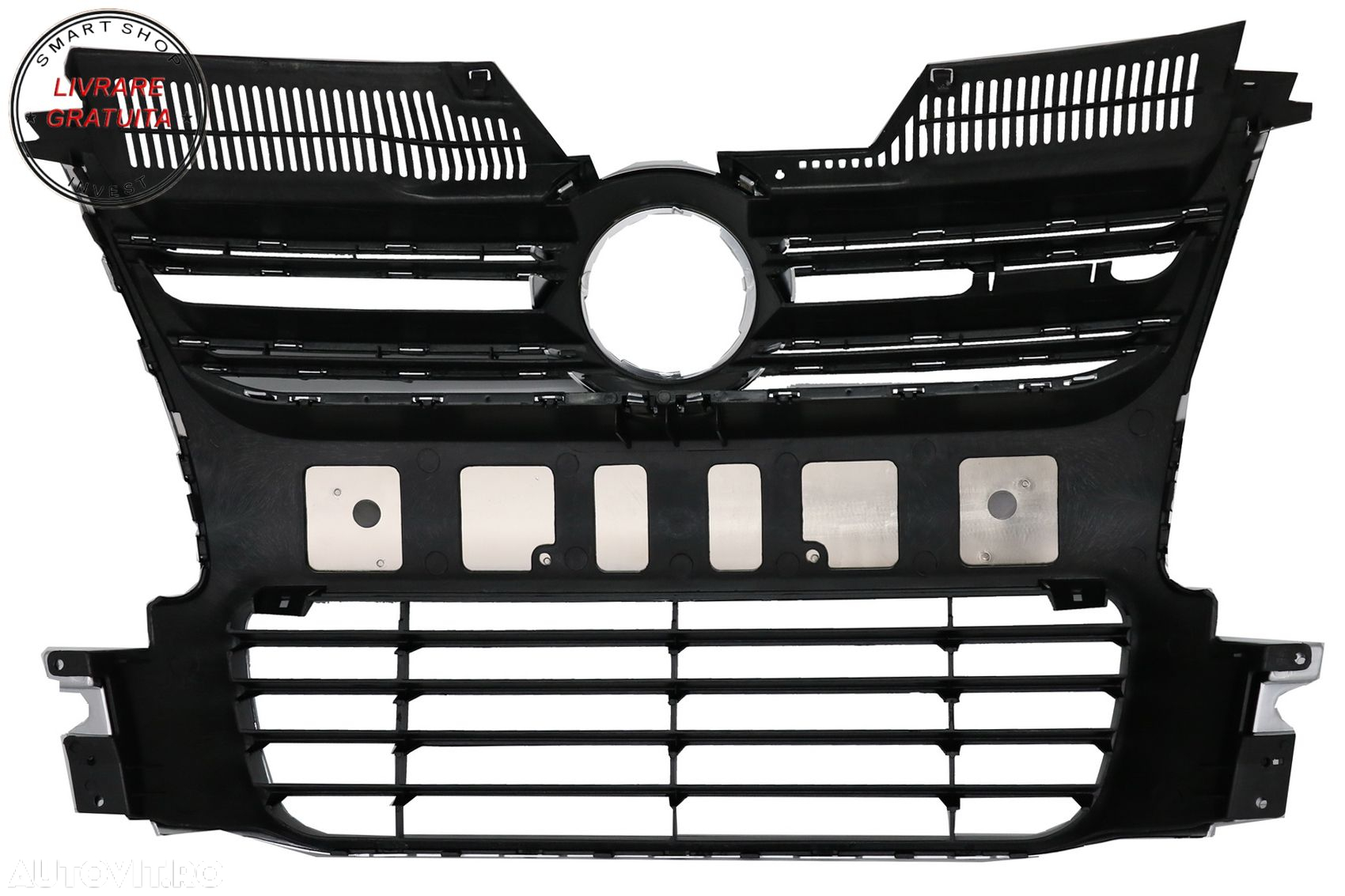 Grila Centrala VW Golf 5 V (2003-2007) R32 Design Brushed Aluminium- livrare gratuita - 5