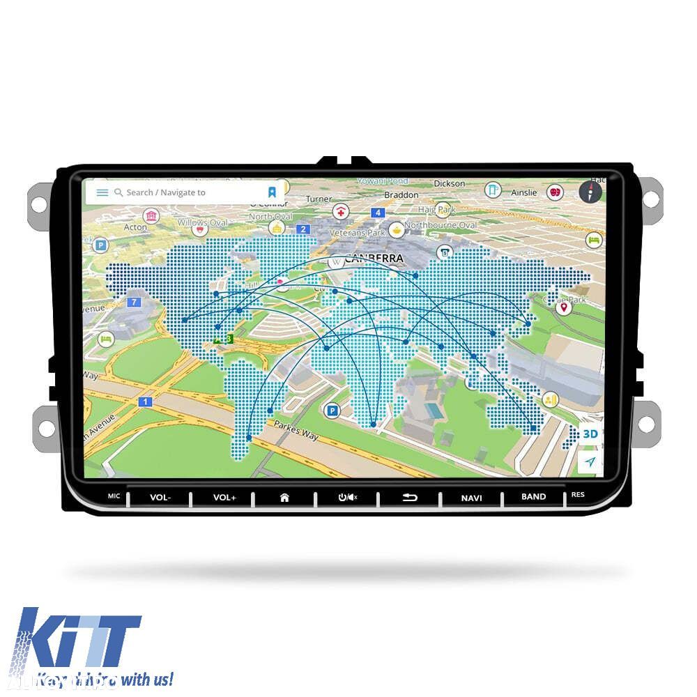 Navigatie Dedicata Volkswagen, 9Inch, 8Gb Ram, 128Gb stocare, Apple Ca - 3