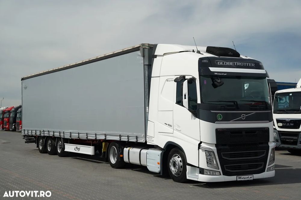 Volvo FH 460 / KIT / I-PARK COOL / MEGA / PLATFORMĂ JOSĂ / + FLIEGL / MEGA CORTINĂ / LOCĂ DIN OȚEL - 7 M / ACOPERIȘ RIDICAT / PLATFORMĂ JOSĂ - 8