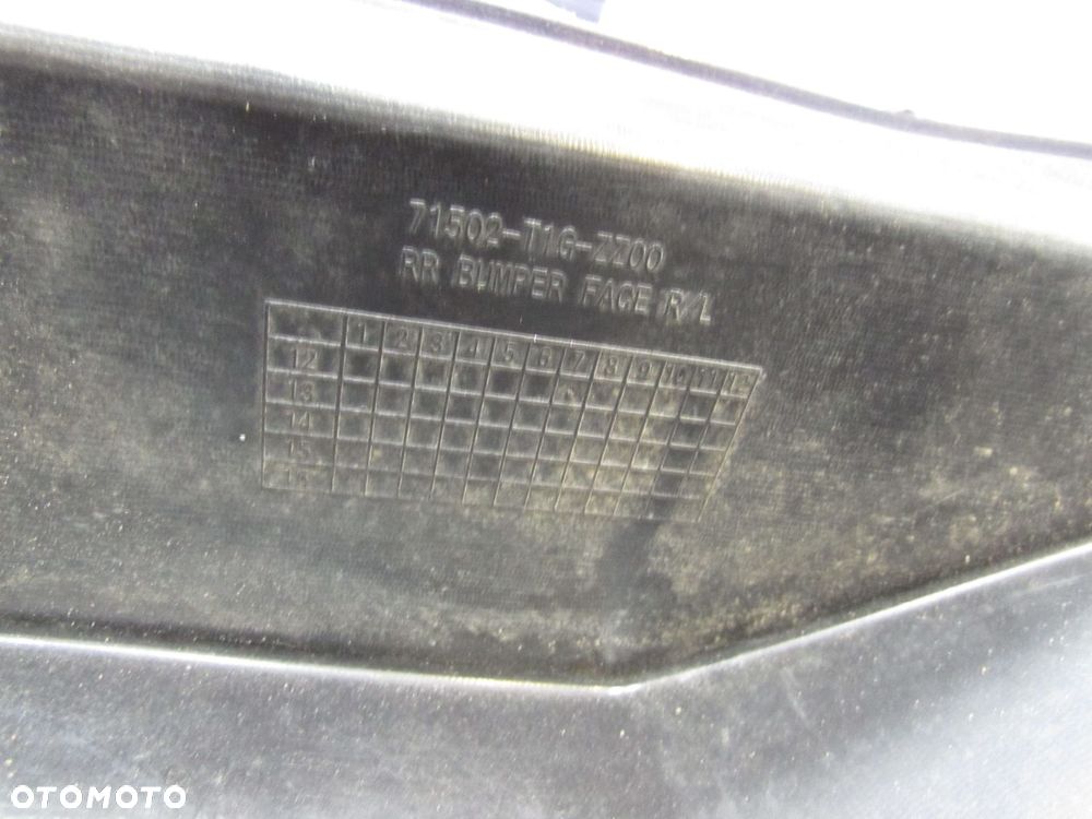HONDA CR-V CRV IV 12-15 ZDERZAK TYL PDC LAMPAMI B570M 71502-T1G-ZZ00 - 16