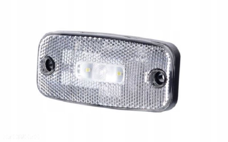 LAMPA OBRYSOWA PRZEDNIA LED BIAŁA 12/24V - 1