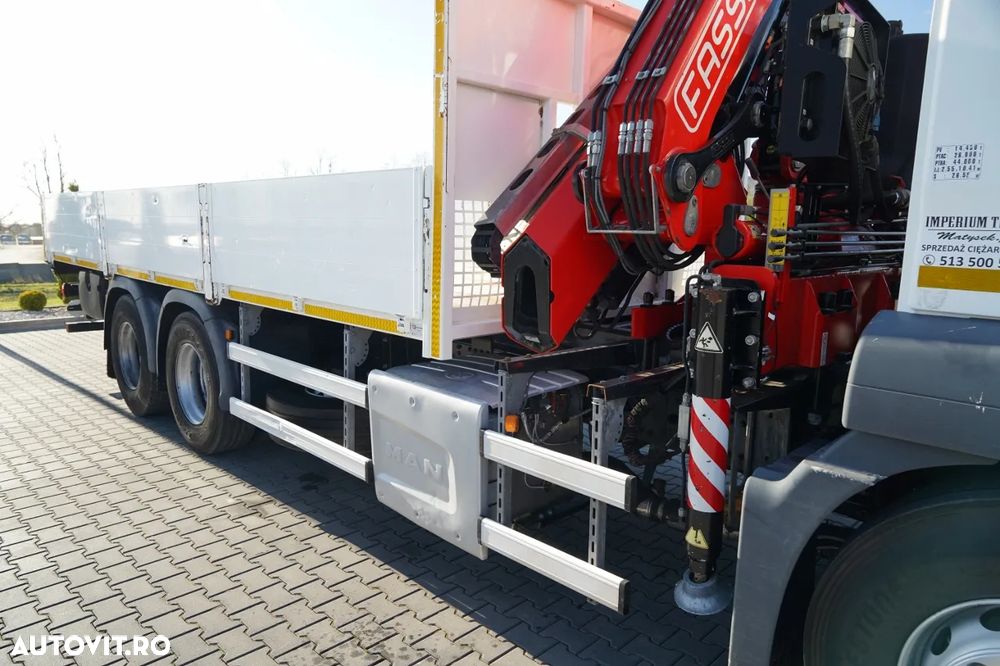 MAN TGS 26.420 / 6x4 / LIVRARE - 6,7 M / HDS FASSI F175A / EURO 6 / 2019 / RADIOCOMANDĂ / ROTATOARE - 16