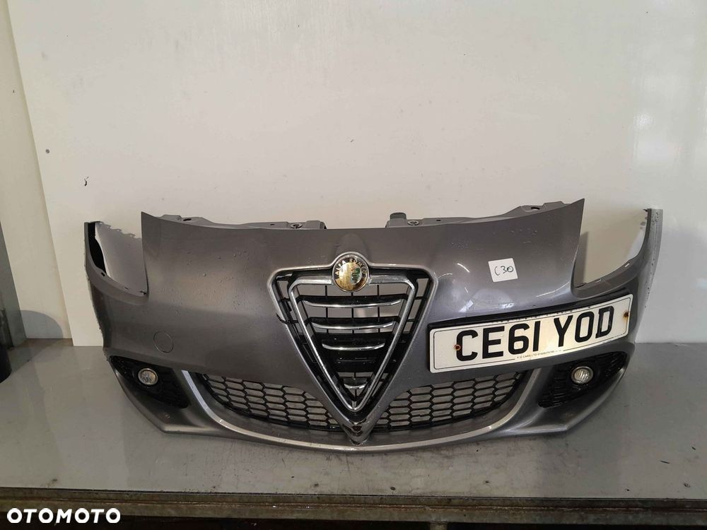 ^ ZDERZAK PRZÓD PRZEDNI ALFA ROMEO GIULIETTA VR318 SZARY HALOGENY - 1