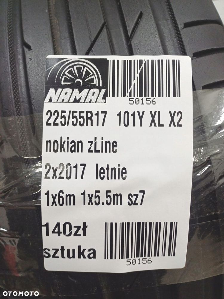 225/55R17 nokian 2017 opony letnie 6mm 50156 - 8