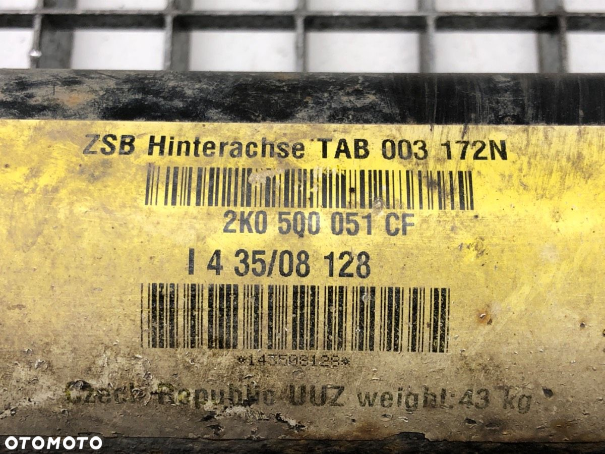 BELKA TYŁ - 390.00 PLN - VW CADDY III Nadwozie pełne/minivan (2KA, 2KH, 2CA, 2CH) 2004 - 2015 2.0 - 9