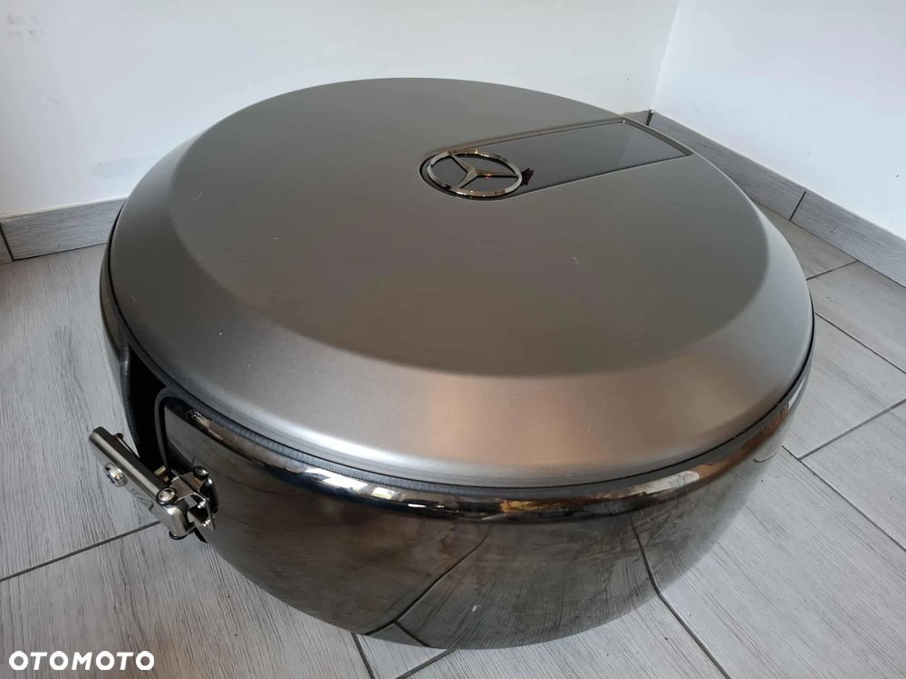 OSŁONA KOŁA ZAPASOWEGO DEKIEL MERCEDES G KLASA W463 OBUDOWA OBEJMA ZŁOTY CHROM IDEALNY STAN - 3